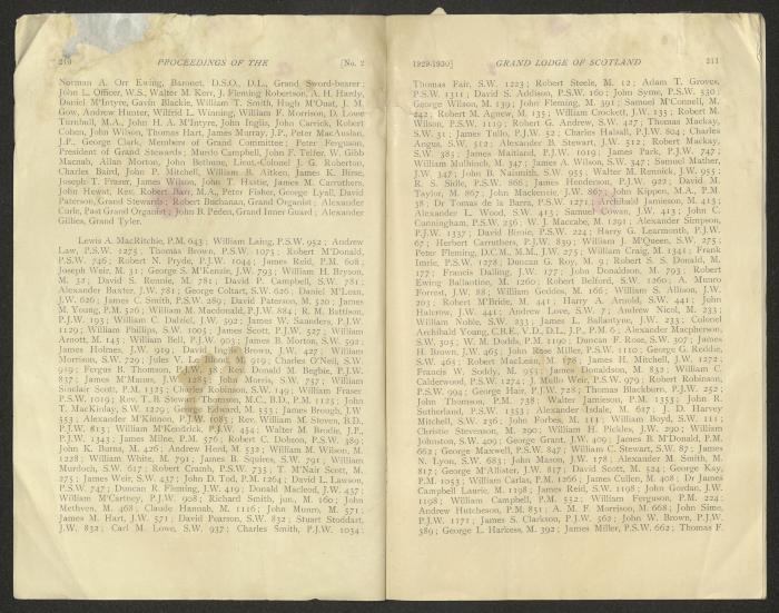 The Constitution and Laws of the Grand Masonic Lodge, Scotland, 1929