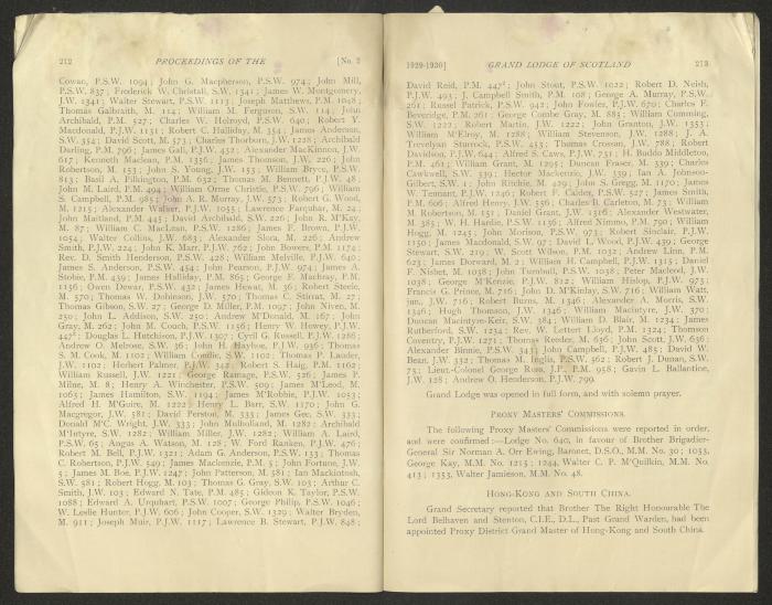 The Constitution and Laws of the Grand Masonic Lodge, Scotland, 1929