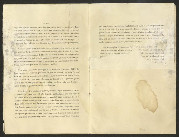 Inauguration Speech by Bayard Dodge, Beirut, 28 June 1923
