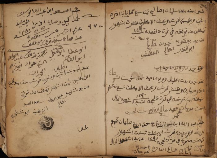 A Notebook of Debt, Trusts and Deeds, Sebastia, March 1870- March 1888