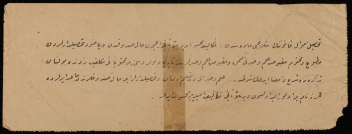 Tax Receipt for Saleh al-Ahmad, Nablus, 1909