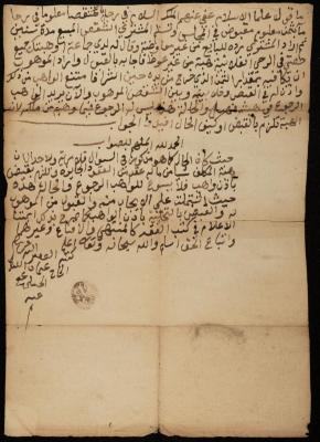 A Fatwa Regarding a Retraction of the Purchase of Land, Sebastia, the 1880s