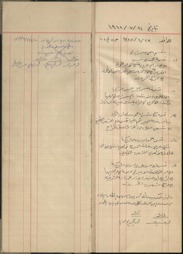 Debt and Safe-Keeps Registration Book for Mohammad Younis, the Village of Jinba, 1940-1972