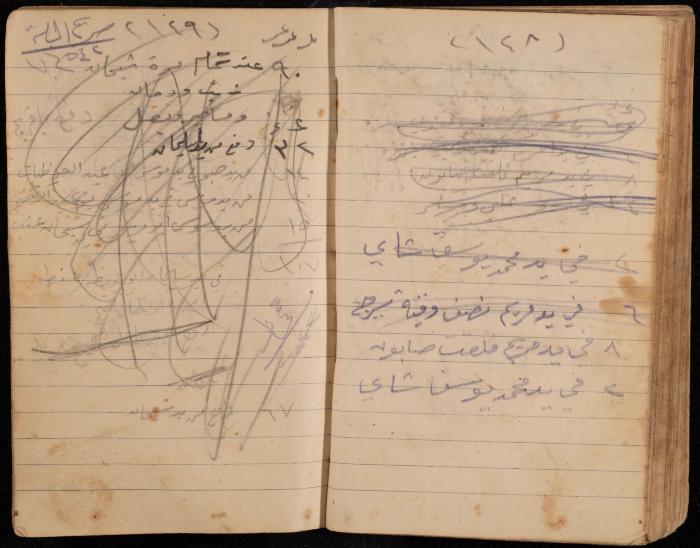 دفتر تسجيل ديون وأمانات لمحمد يونس، قرية جنبا، أربعينيات وخمسينيات القرن العشرين
