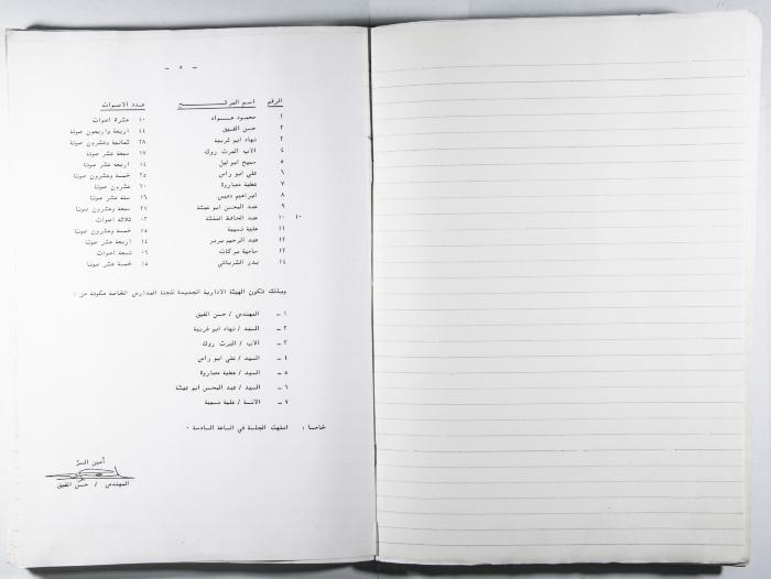 دفتر وقائع جلسات لجنة المدارس الخاصة في القدس