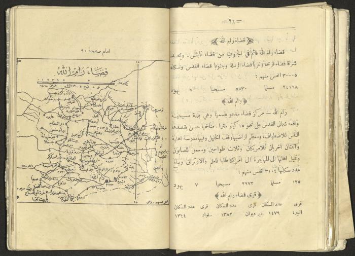 A Summary of Palestine's Geography, Book By Hussain Rawhi, 1923  