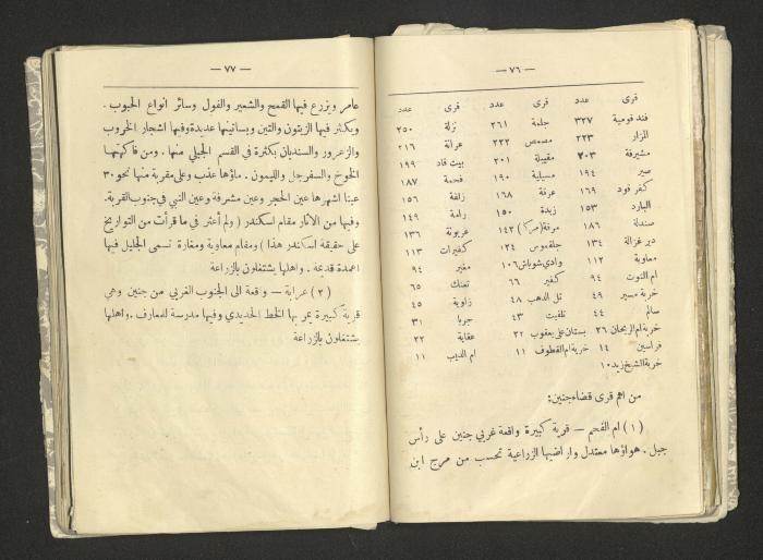 A Summary of Palestine's Geography, Book By Hussain Rawhi, 1923  