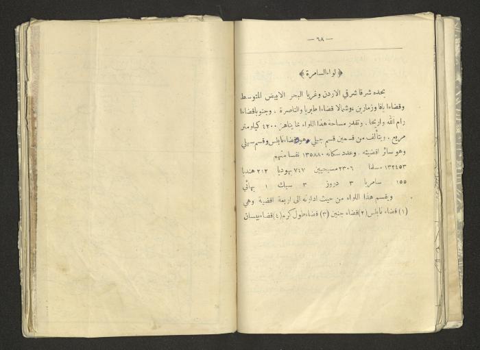 A Summary of Palestine's Geography, Book By Hussain Rawhi, 1923  