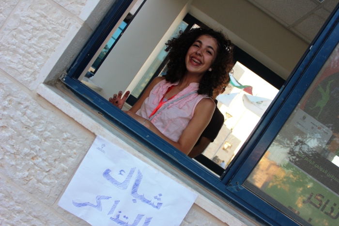 صورة من مدرسة صيفيَّة نظمتها مدرسة سيرك فلسطين في بيرزيت، 2012