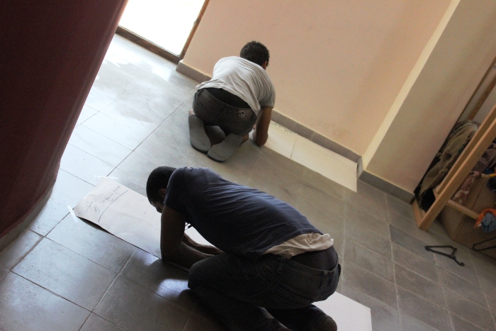 صورة من مدرسة صيفيَّة نظمتها مدرسة سيرك فلسطين في بيرزيت، 2012