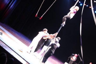 صورة من مدرسة صيفيَّة نظمتها مدرسة سيرك فلسطين في بيرزيت، 2012