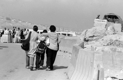 A Photograph of the Israeli Military Checkpoint/Qalandya, Taken by Joss Dray, 2001