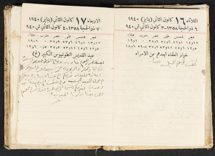 The Diary of Rasem Kamal Ismail, 1940