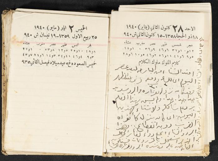 The Diary of Rasem Kamal Ismail, 1940