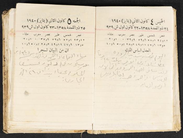 The Diary of Rasem Kamal Ismail, 1940