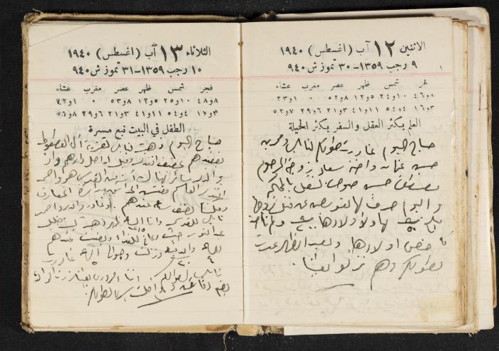 The Diary of Rasem Kamal Ismail, 1940