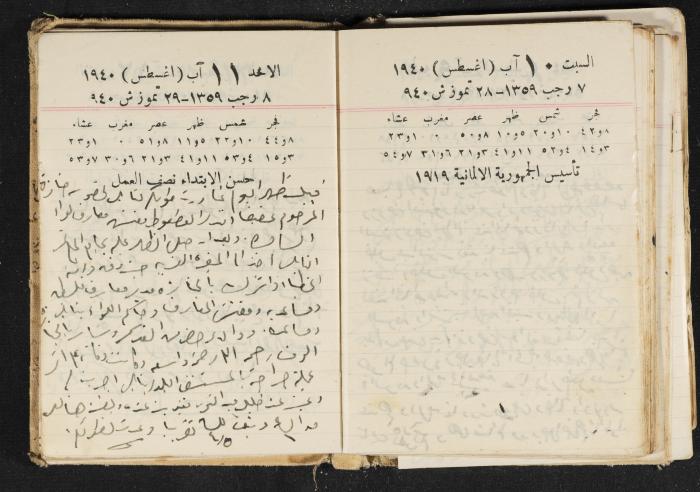 The Diary of Rasem Kamal Ismail, 1940