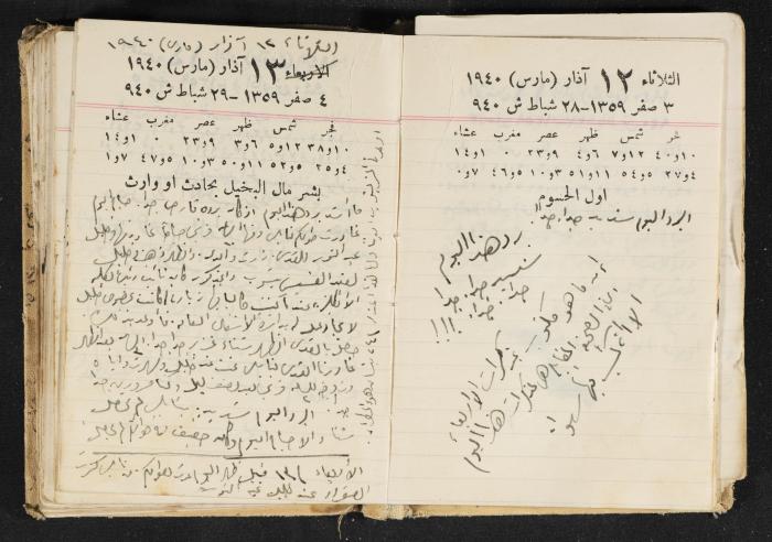 The Diary of Rasem Kamal Ismail, 1940