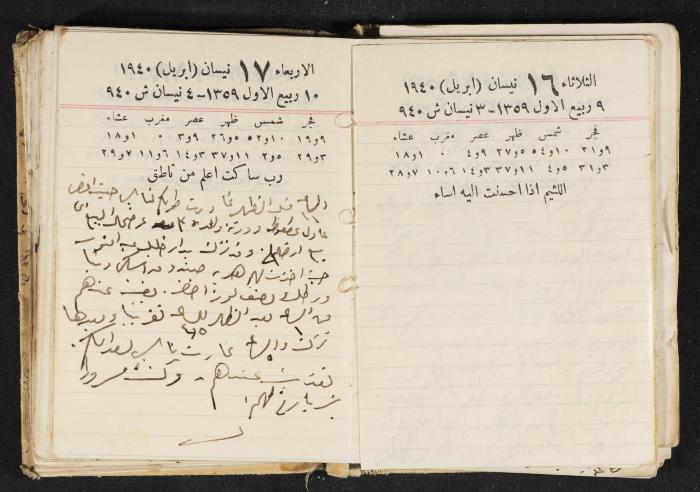 The Diary of Rasem Kamal Ismail, 1940