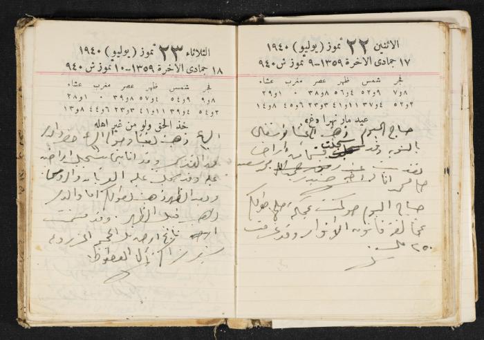 The Diary of Rasem Kamal Ismail, 1940