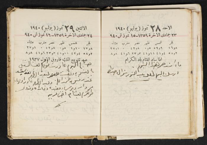 The Diary of Rasem Kamal Ismail, 1940