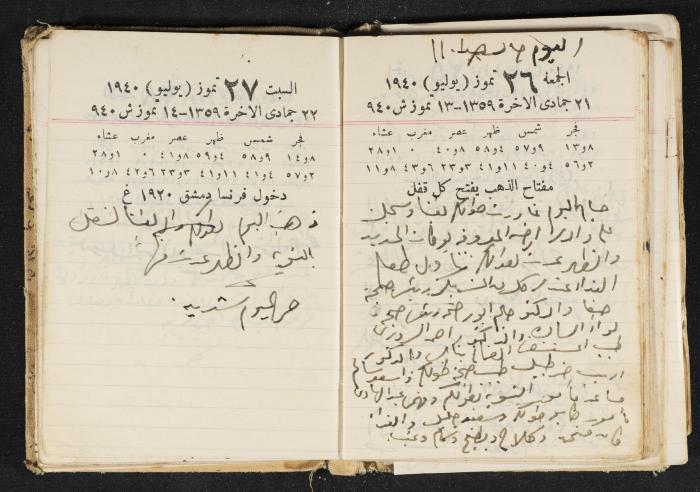 The Diary of Rasem Kamal Ismail, 1940