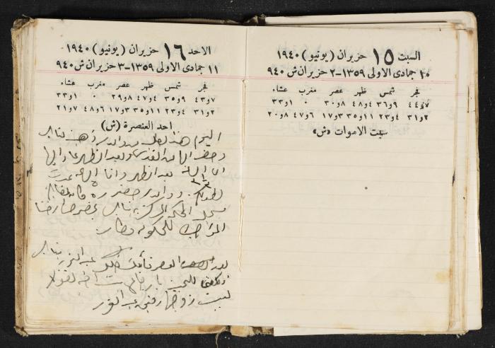 The Diary of Rasem Kamal Ismail, 1940