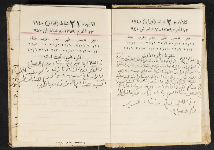 The Diary of Rasem Kamal Ismail, 1940