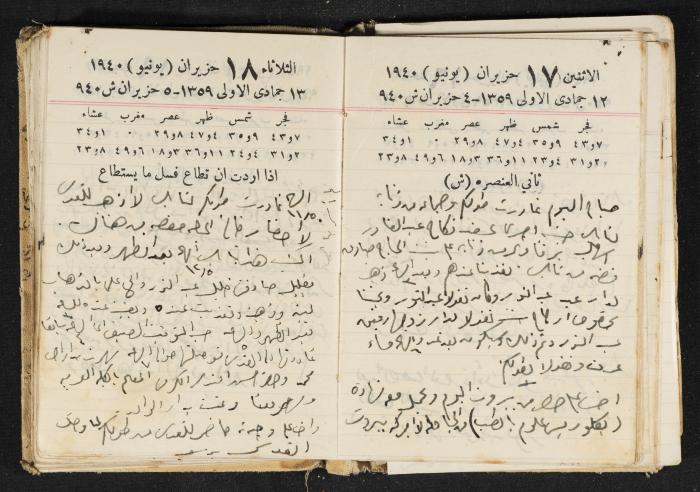 The Diary of Rasem Kamal Ismail, 1940