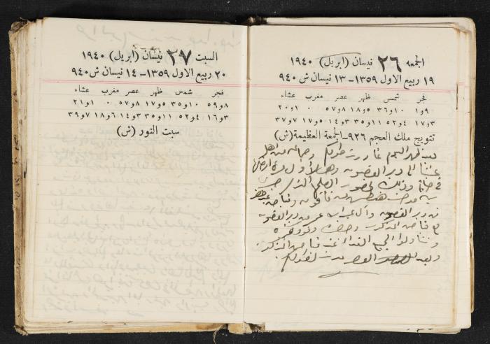 The Diary of Rasem Kamal Ismail, 1940
