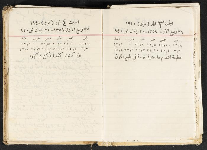 The Diary of Rasem Kamal Ismail, 1940