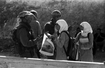 A Photograph of the Israeli Military Checkpoint/Qalandya, Taken by Joss Dray, 2001