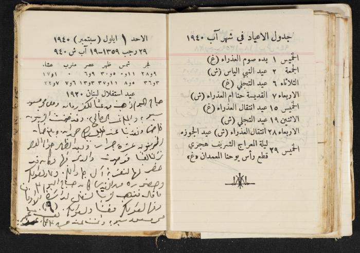 The Diary of Rasem Kamal Ismail, 1940