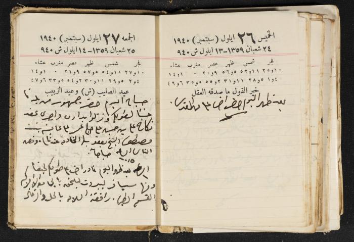 The Diary of Rasem Kamal Ismail, 1940