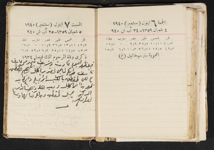 The Diary of Rasem Kamal Ismail, 1940