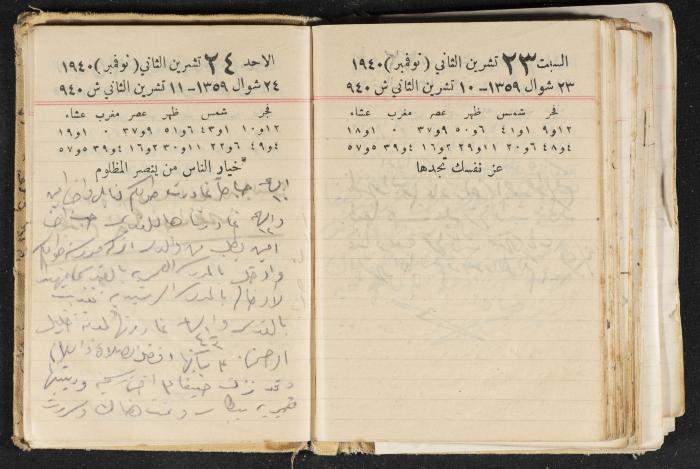 The Diary of Rasem Kamal Ismail, 1940