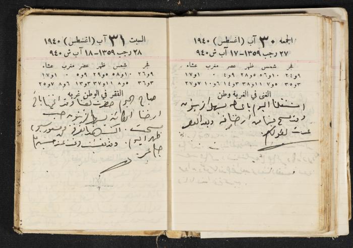 The Diary of Rasem Kamal Ismail, 1940