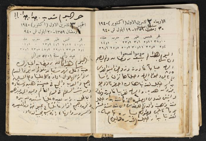 The Diary of Rasem Kamal Ismail, 1940