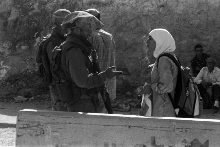 A Photograph of the Israeli Military Checkpoint/Qalandya, Taken by Joss Dray, 2001