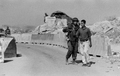 A Photograph of the Israeli Military Checkpoint/Qalandya, 2001