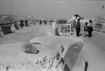 A Photograph of the Israeli Military Checkpoint/Qalandya, Taken by Joss Dray, 2001
