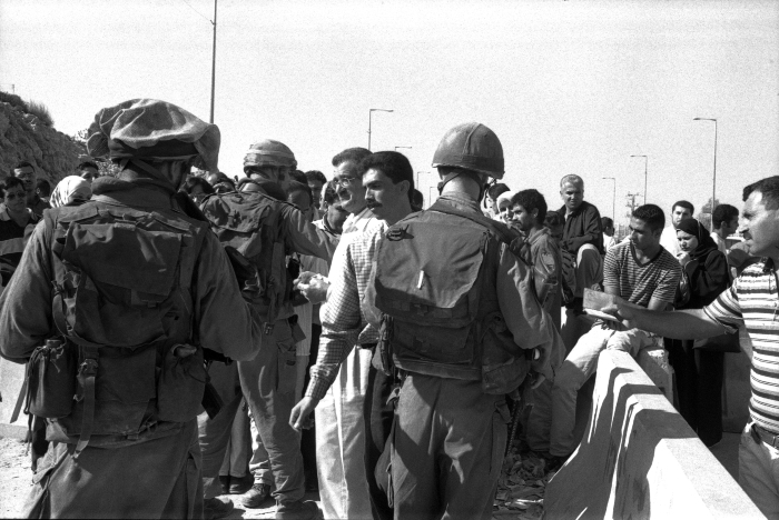 A Photograph of the Israeli Military Checkpoint/Qalandya, Taken by Joss Dray, 2001