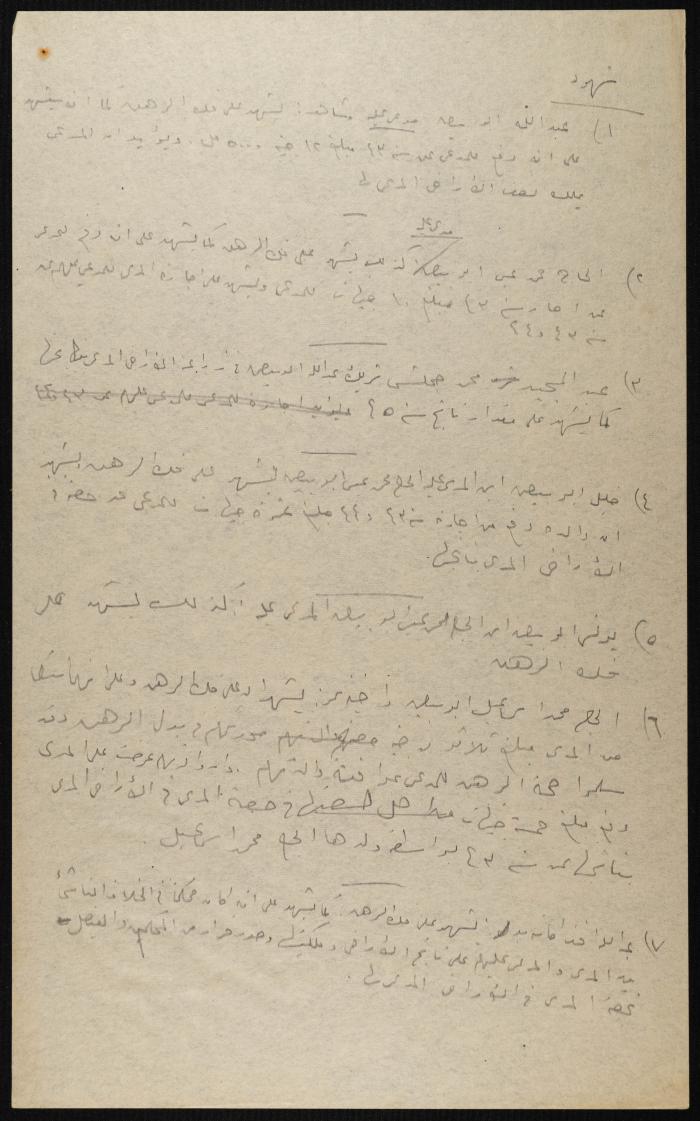 Judicial File of Anwar Nusseibeh, 1947