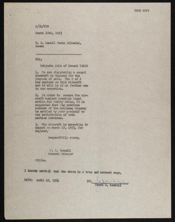 Judicial File of Anwar Nusseibeh, the 1950s