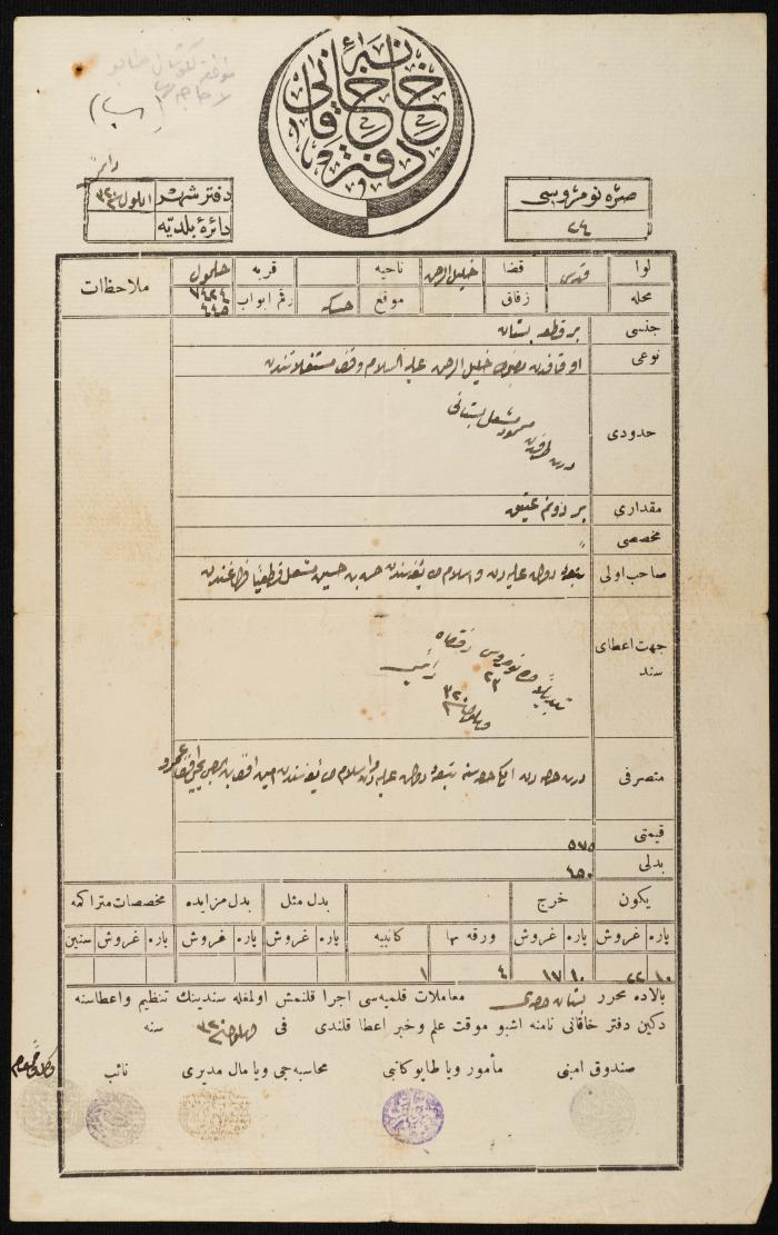 Judicial File of Anwar Nusseibeh, 1947