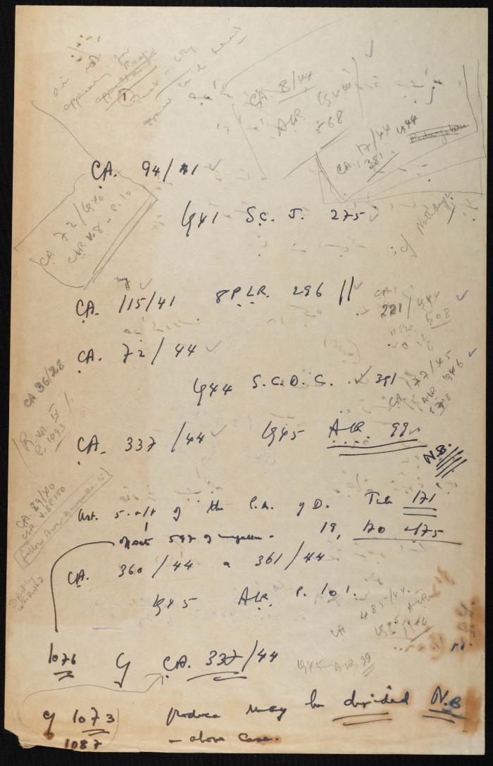 Judicial File of Anwar Nusseibeh, 1947