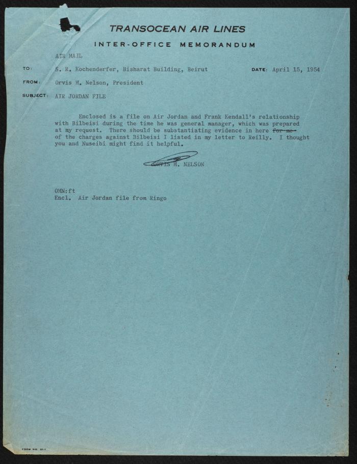 Judicial File of Anwar Nusseibeh, the 1950s