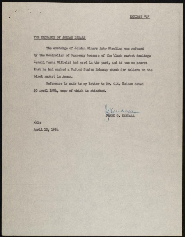 Judicial File of Anwar Nusseibeh, the 1950s