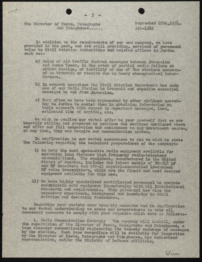 Judicial File of Anwar Nusseibeh, the 1950s