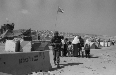 The Israeli Military Checkpoint Qalandya, 2001